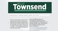 Desktop Screenshot of billytownsend.com